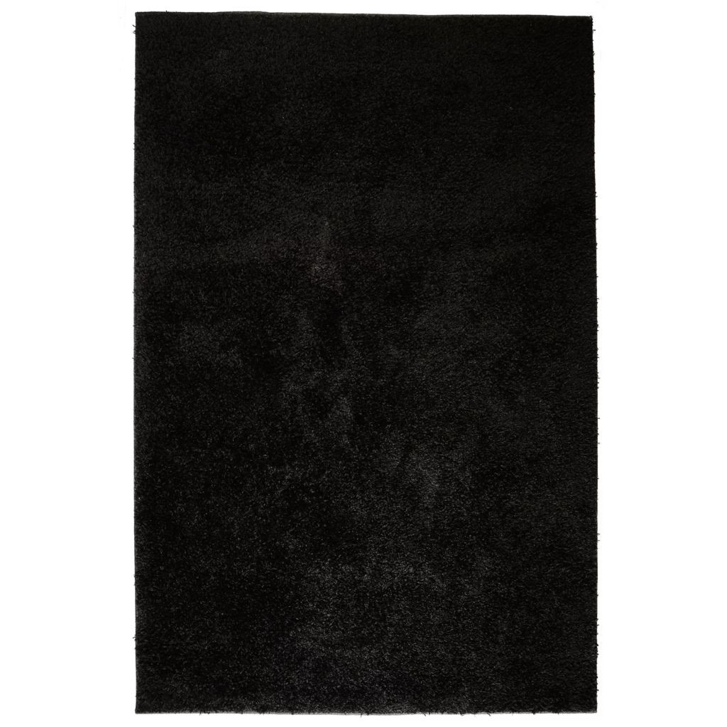 vidaXL Shaggy Area Rug 80x150 cm Black